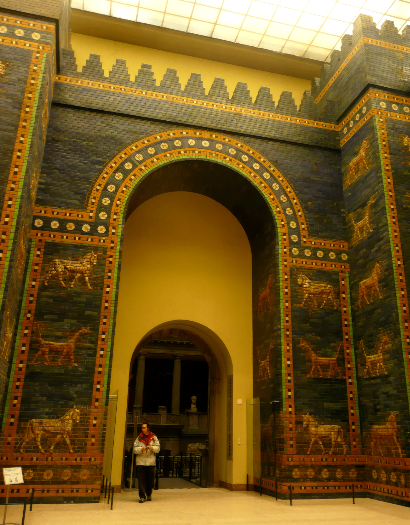 Reconstructed Ishtar Gate of Babylon at the Pergamon Museum