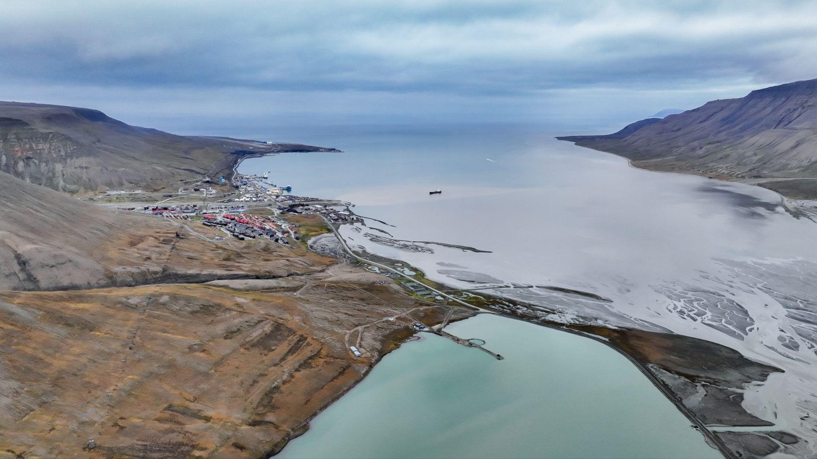 Svalbard coastline and fjord