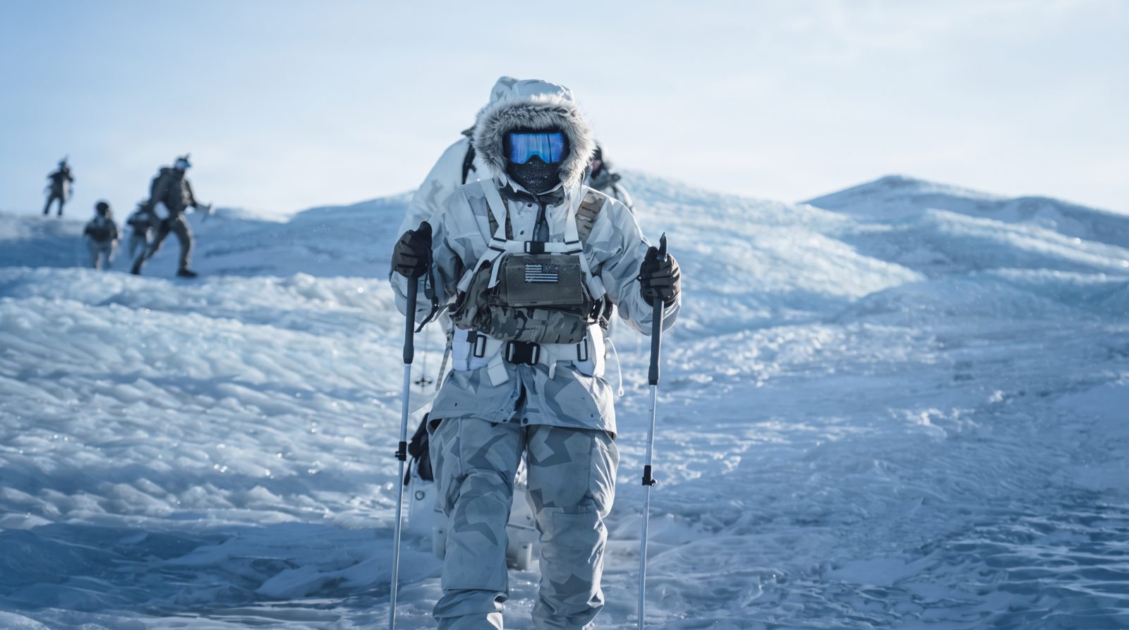 Arctic soldier in cold-weather gear